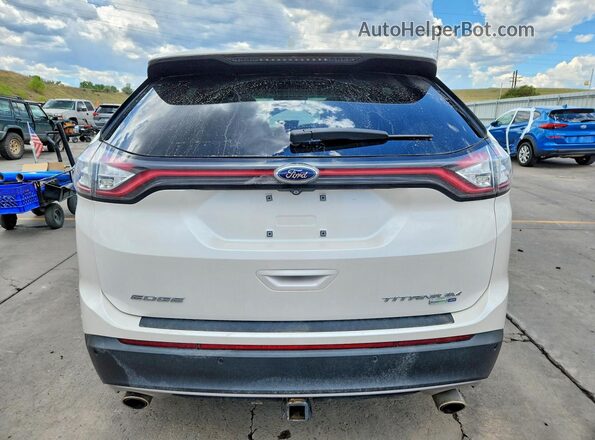 2FMPK4K91GBB52417 2016 FORD EDGE White Widok z tyłu