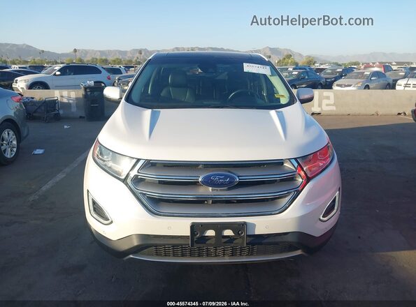 2FMPK4K91HBB05180 2017 FORD EDGE White უკანა სალონის ხედი
