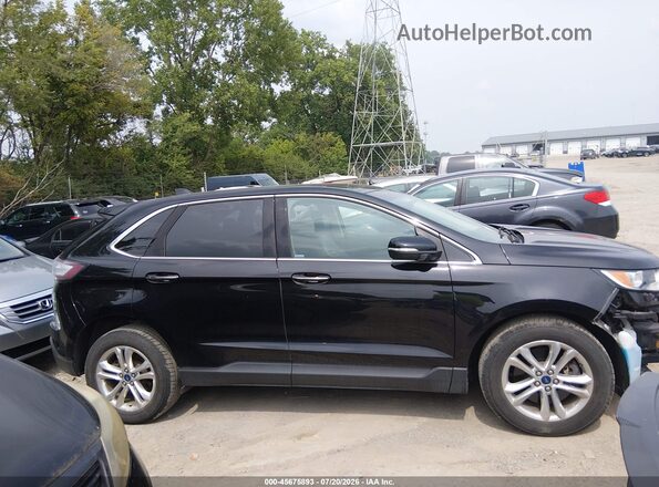 2FMPK4K91HBB78680 2017 FORD EDGE Черный Вид задней части салона