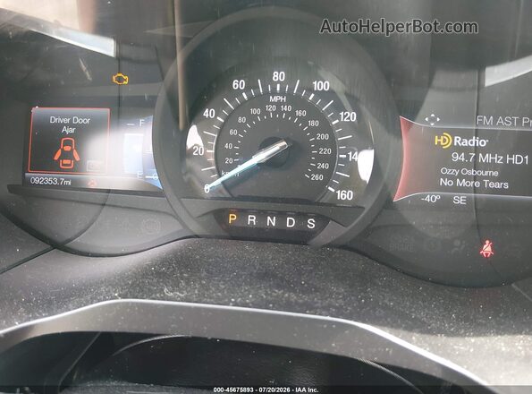 2FMPK4K91HBB78680 2017 FORD EDGE Черный Вид задних сидений