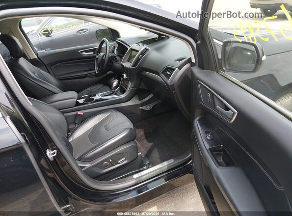 2FMPK4K91HBB78680 2017 FORD EDGE Черный Вид салона спереди