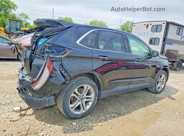2FMPK4K91HBB82566 2017 FORD EDGE Black Tył prawy