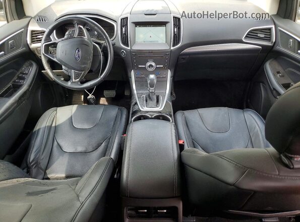 2FMPK4K91HBB82566 2017 FORD EDGE Black Widok deski rozdzielczej