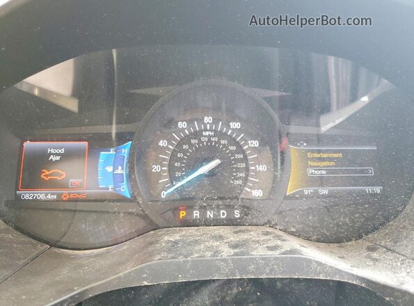 2FMPK4K91HBB82566 2017 FORD EDGE Black Widok zestawu wskaźników