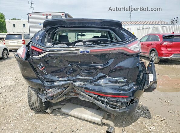2FMPK4K91HBB82566 2017 FORD EDGE Black Widok z tyłu