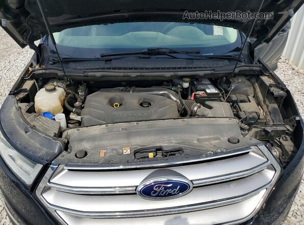 2FMPK4K91HBB82566 2017 FORD EDGE Black Widok wnętrza z tyłu