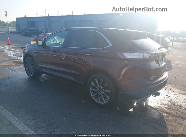 2FMPK4K91HBC21088 2017 FORD EDGE Burgundy Հետևի ձախ