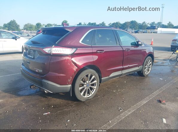 2FMPK4K91HBC21088 2017 FORD EDGE Burgundy Հետևի աջ