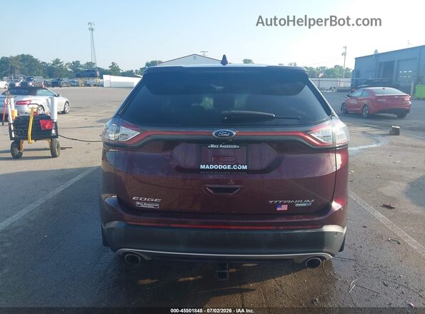2FMPK4K91HBC21088 2017 FORD EDGE Burgundy 