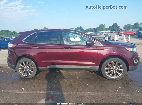 2FMPK4K91HBC21088 2017 FORD EDGE Burgundy Սալոնի հետևի տեսք