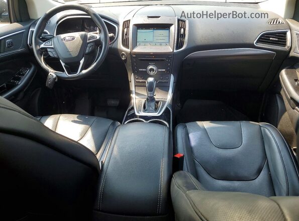 2FMPK4K91JBB42462 2018 FORD EDGE Gray Вид панелі приладів