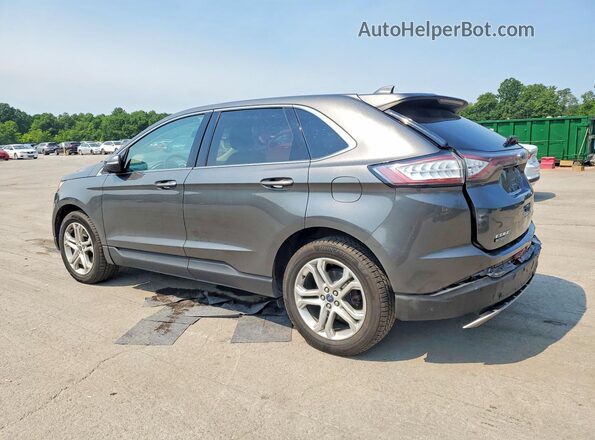 2FMPK4K91JBB42462 2018 FORD EDGE Gray Задня ліва чверть