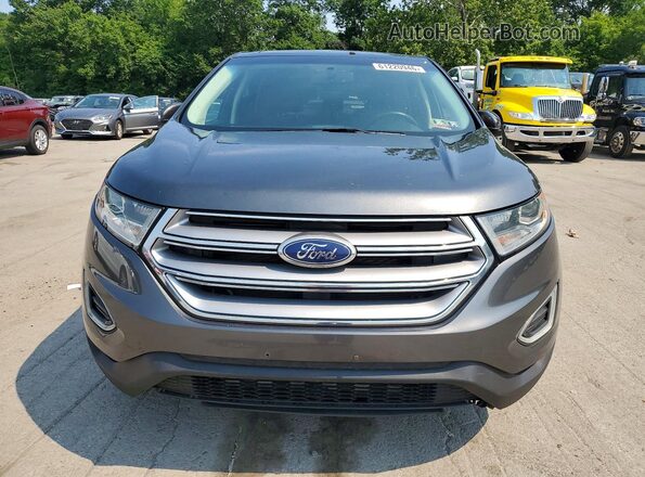 2FMPK4K91JBB42462 2018 FORD EDGE Gray Вид спереду