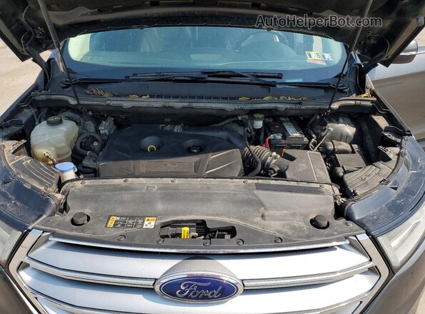 2FMPK4K91JBB42462 2018 FORD EDGE Gray Вид підкапотного простору