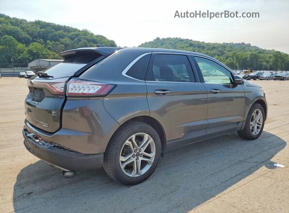 2FMPK4K91JBB42462 2018 FORD EDGE Gray Задня права чверть