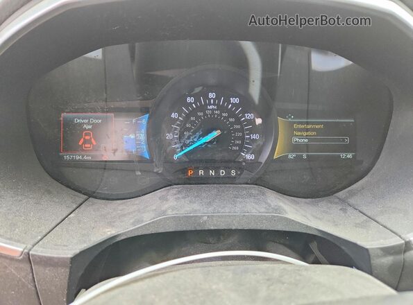 2FMPK4K91JBB88938 2018 FORD EDGE Серебряный Вид щитка приборов
