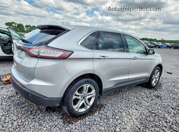 2FMPK4K91JBB88938 2018 FORD EDGE Серебряный Задняя правая четверть