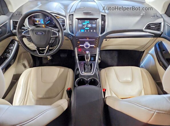 2FMPK4K91JBB89068 2018 FORD EDGE Maroon Widok deski rozdzielczej