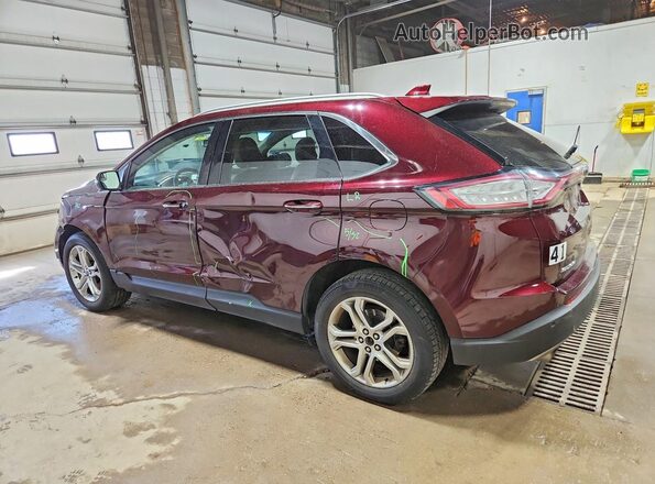2FMPK4K91JBB89068 2018 FORD EDGE Maroon Tył lewy