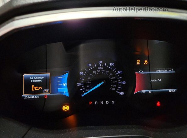 2FMPK4K91JBB89068 2018 FORD EDGE Maroon Widok zestawu wskaźników