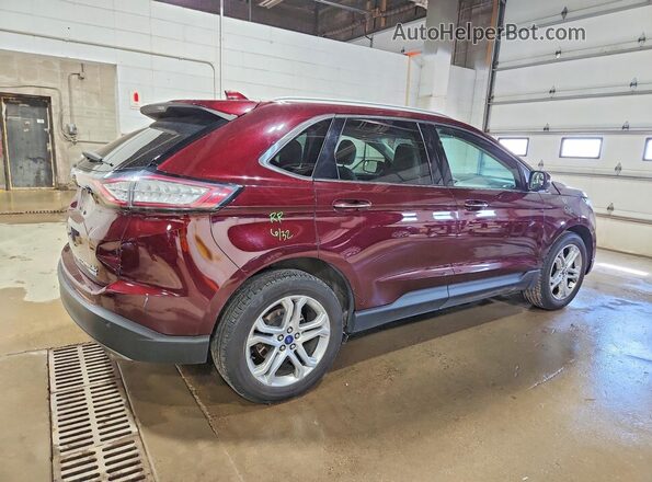 2FMPK4K91JBB89068 2018 FORD EDGE Maroon Tył prawy