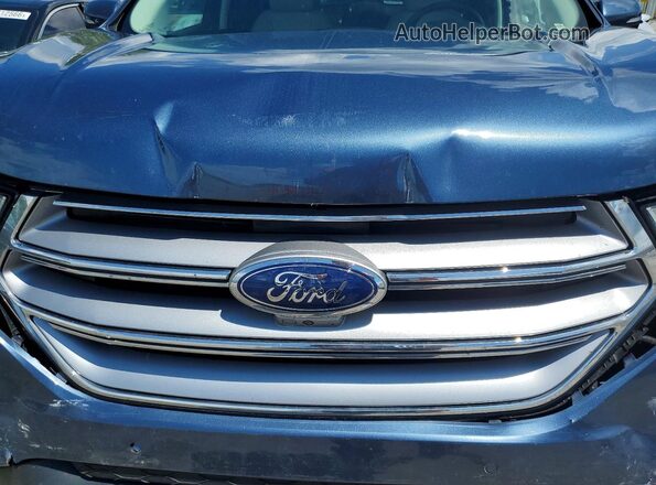 2FMPK4K91JBC22862 2018 FORD EDGE Blue Вид підкапотного простору