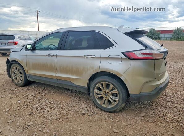 2FMPK4K91KBC23124 2019 FORD EDGE Silver Tył lewy