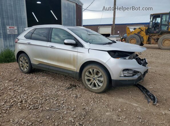 2FMPK4K91KBC23124 2019 FORD EDGE Silver Przód prawy