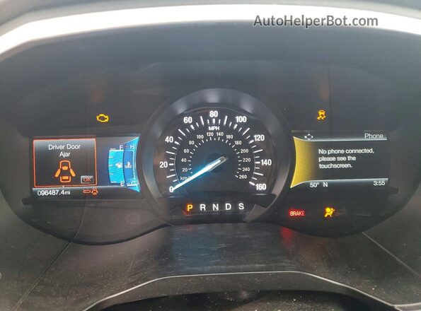 2FMPK4K91KBC23124 2019 FORD EDGE Silver Widok zestawu wskaźników