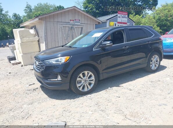2FMPK4K91NBA11702 2022 FORD EDGE Black Передня ліва чверть