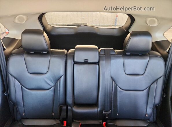 2FMPK4K92GBB21290 2016 FORD EDGE Silver Rear seats view