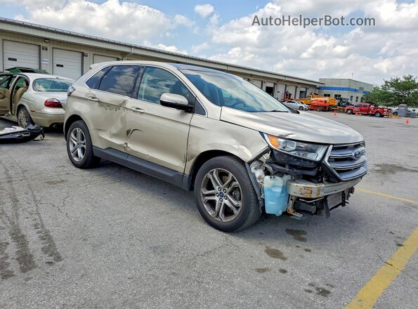2FMPK4K92HBB46904 2017 FORD EDGE Cream წინა მარჯვენა
