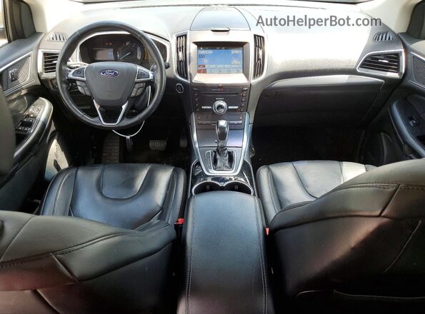 2FMPK4K92HBB46904 2017 FORD EDGE Cream წინა პანელის ხედი