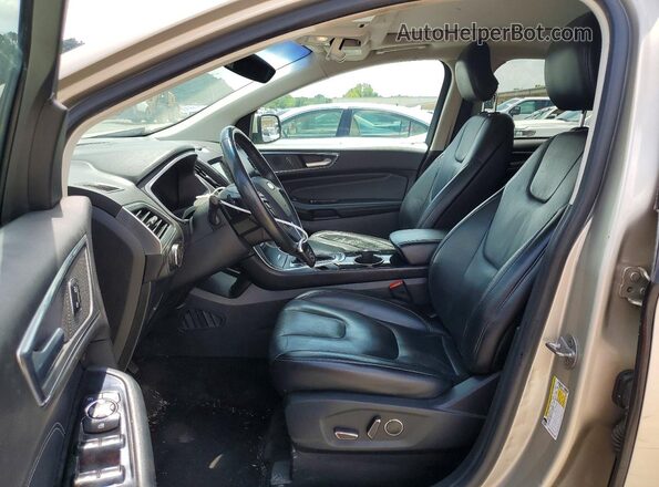 2FMPK4K92HBB46904 2017 FORD EDGE Cream წინა სალონის ხედი