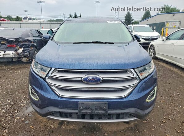 2FMPK4K92HBB88151 2017 FORD EDGE Blue Вид спереду
