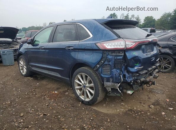 2FMPK4K92HBB88151 2017 FORD EDGE Blue Задня ліва чверть