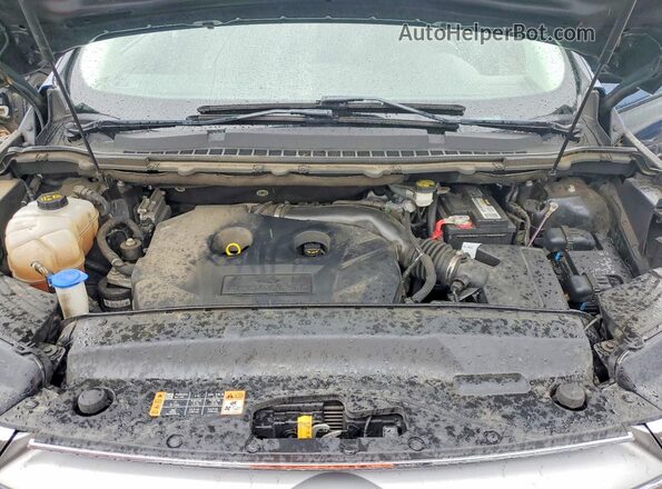2FMPK4K92HBB88151 2017 FORD EDGE Blue Вид задньої частини салону