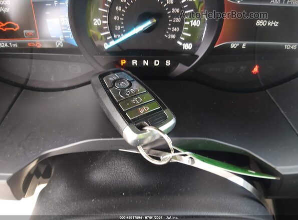 2FMPK4K92KBB45775 2019 FORD EDGE Blue Dashboard view