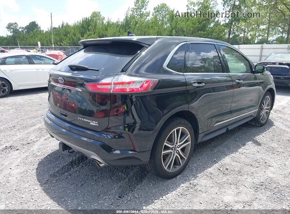 2FMPK4K92KBC44242 2019 FORD EDGE Black Հետևի աջ
