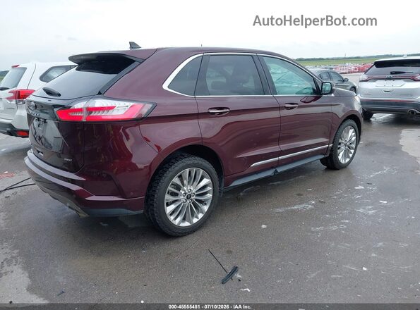 2FMPK4K92MBA07088 2021 FORD EDGE Maroon უკანა მარჯვენა
