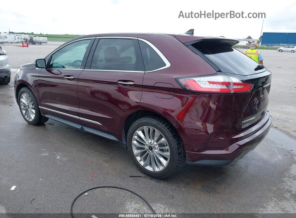 2FMPK4K92MBA07088 2021 FORD EDGE Maroon უკანა მარცხენა