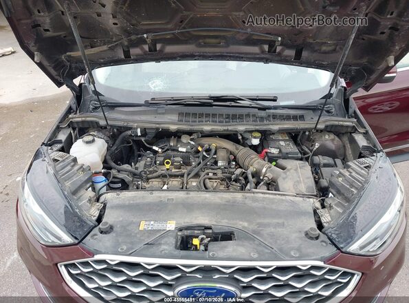 2FMPK4K92MBA07088 2021 FORD EDGE Maroon უკანა ხედი