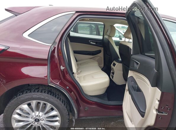 2FMPK4K92MBA07088 2021 FORD EDGE Maroon VIN კოდის სტიკერის ხედი