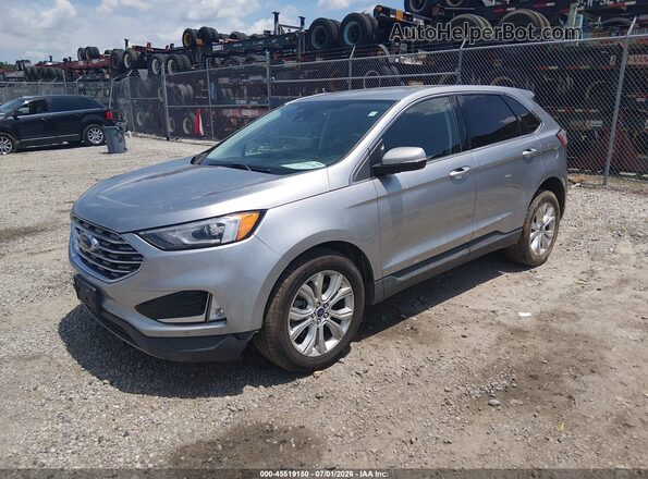 2FMPK4K92NBA41484 2022 FORD EDGE Silver Przód lewy