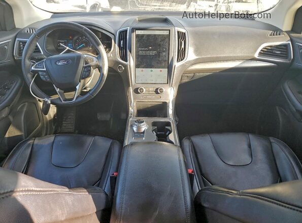 2FMPK4K92NBA91835 2022 FORD EDGE Silver Widok deski rozdzielczej