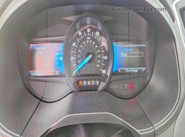 2FMPK4K92PBA09234 2023 FORD EDGE White Instrument cluster view