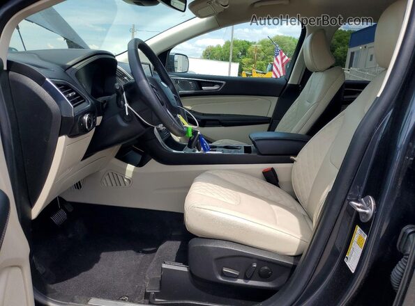 2FMPK4K92RBA02657 2024 FORD EDGE Gray Вид салону спереду