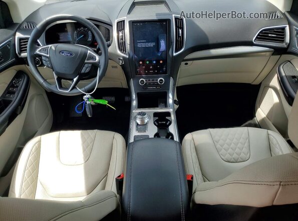 2FMPK4K92RBA02657 2024 FORD EDGE Gray Вид панелі приладів
