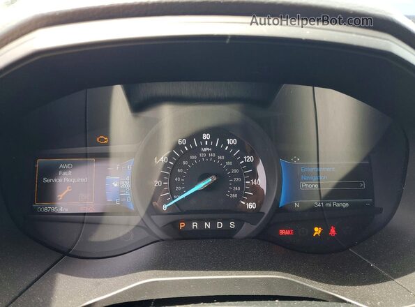 2FMPK4K92RBA02657 2024 FORD EDGE Gray Вид щитка приладів