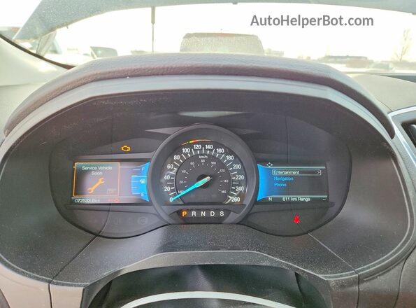 2FMPK4K92RBA83692 2024 FORD EDGE Black Instrument cluster view